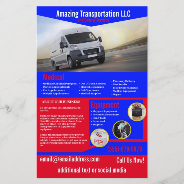 Transportadora Company Flyer (Frente)