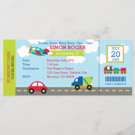 Transporte Aniversário Convite Aniversário Caminhã