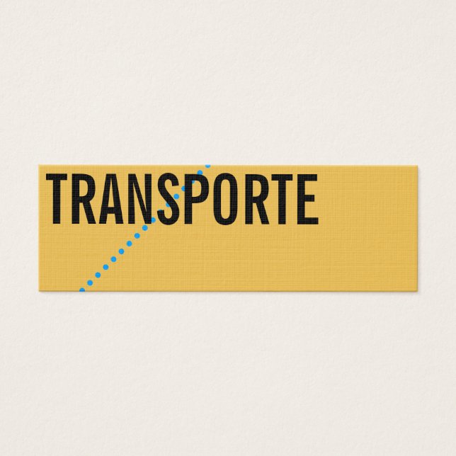 Transporte Cartões de Visita Mini (Frente)