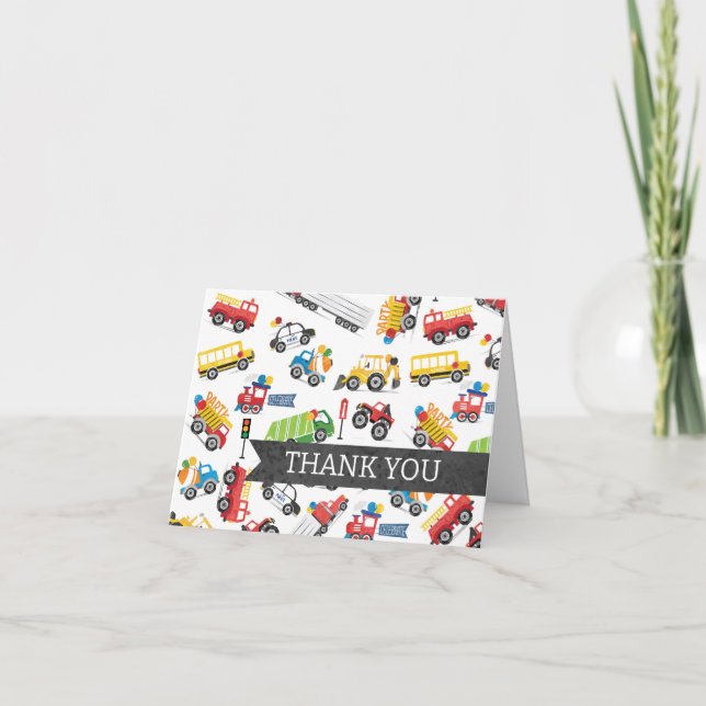 Transporte Veículo de Cartões de agradecimentos Ob (Frente)