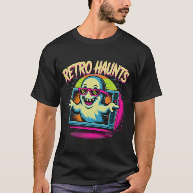 Traseira 80s - Camisa Fantasma | Funny Vaporwave H (Frente)