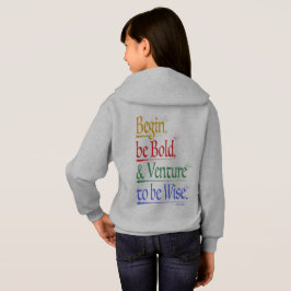 Traseira - Corás Magro - Crianças Hoodie