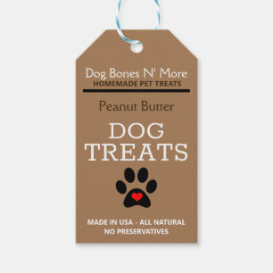 Tratamento de cães gourmet Etiquetas personaliza