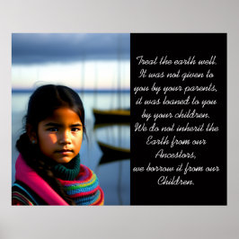 Tratar bem a Terra | Poster da vila de pesca