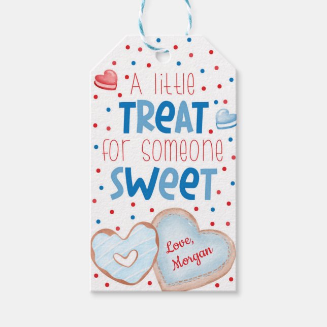 Tratar por Alguém Doce com Etiqueta de Presente de (Frente)