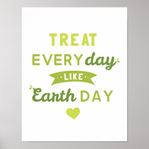 Tratar Todos Os Dias Como A Poster do Dia da Terra