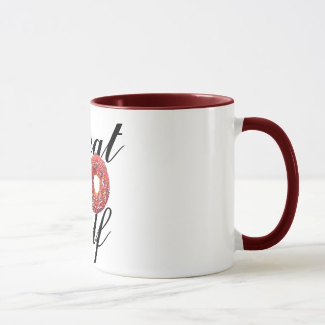 trate-se de si mesmo, design de caneca engraçada (Direita)