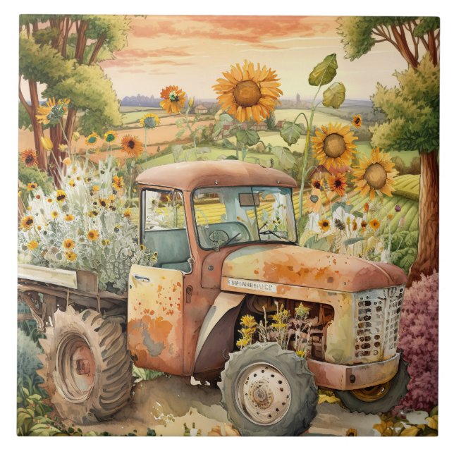 trator antigo e bonito (Frente)