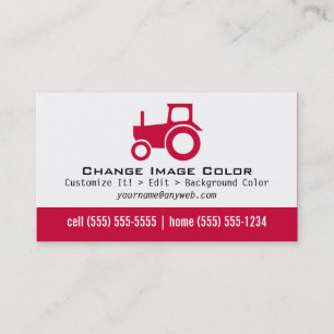 Trator - cartão de assunto pessoal