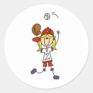 Travando uma etiqueta do softball