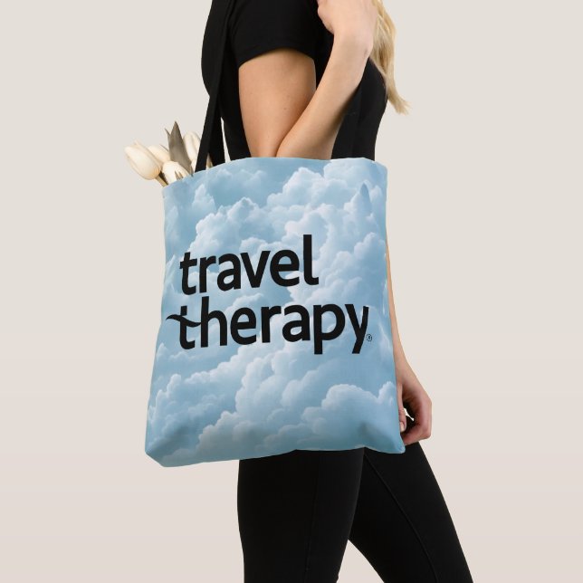 Travel Therapy Tote Bag | Travel Bag  (Close Up)