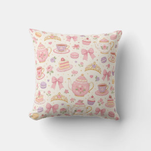 Travessa de Chá Floral Vintage e Almofada de Padrã