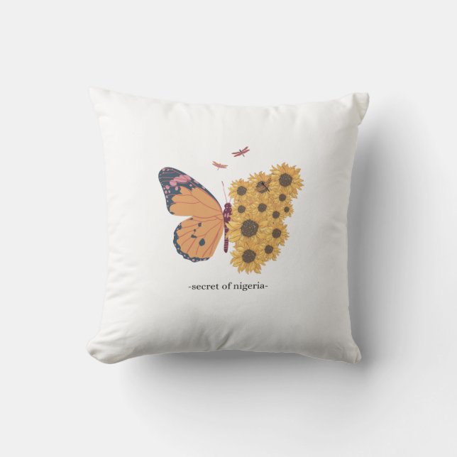 Travesseira Decorativa Borboleta – Almofada Inspir (Frente)