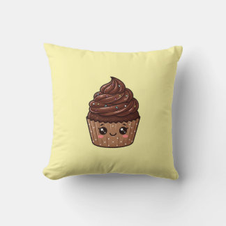 Travesseiro Almofada Kawaii Cupcake de Chocolate