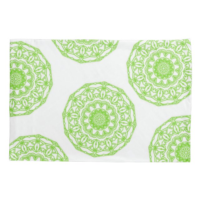 Travesseiro Case Green Mandala (Verso)