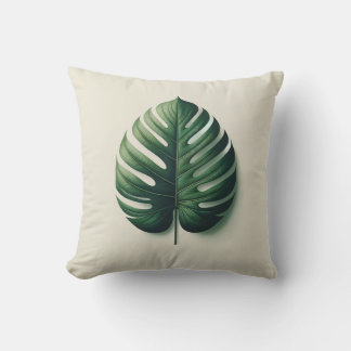 travesseiro de almofada monstera