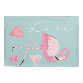 Travesseiro de Amor de Flamingo Rosa