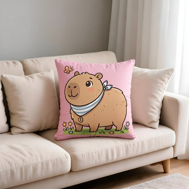 Travesseiro de Capivara Fofa | Almofada de Lançame (Criador carregado)