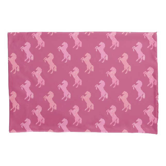 Travesseiro de Cavalinhas Rosa Desanimado Pré-Cowg (Frente)