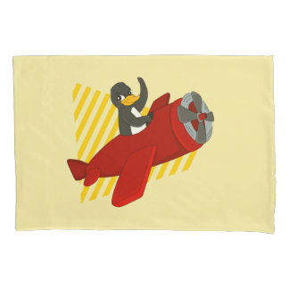 Travesseiro de desenho animado de pinguim voador