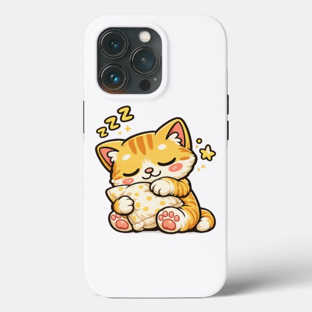 Travesseiro de Gato Sonolento Fofo (Verso)