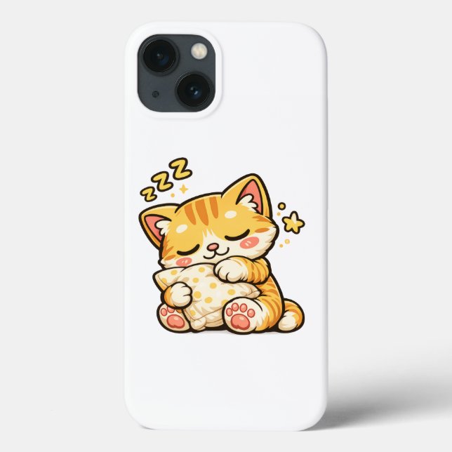 Travesseiro de Gato Sonolento Fofo (Verso)