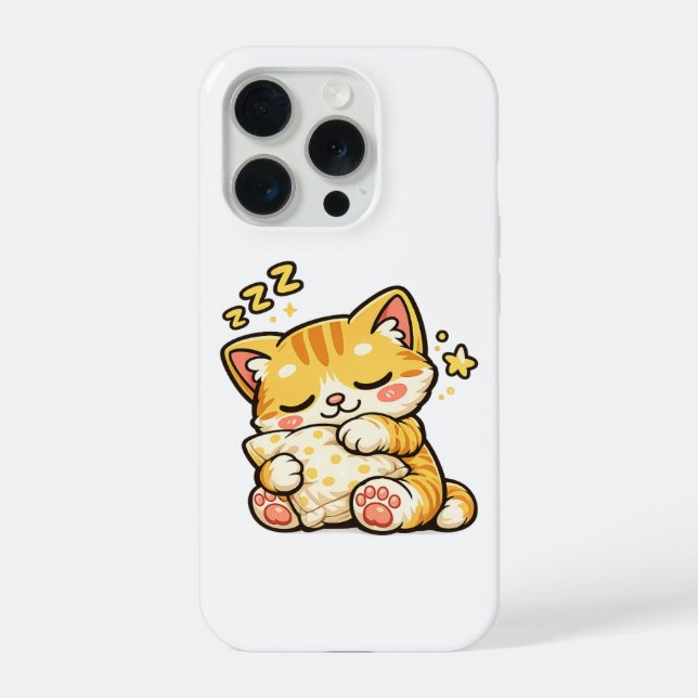 Travesseiro de Gato Sonolento Fofo (Verso)