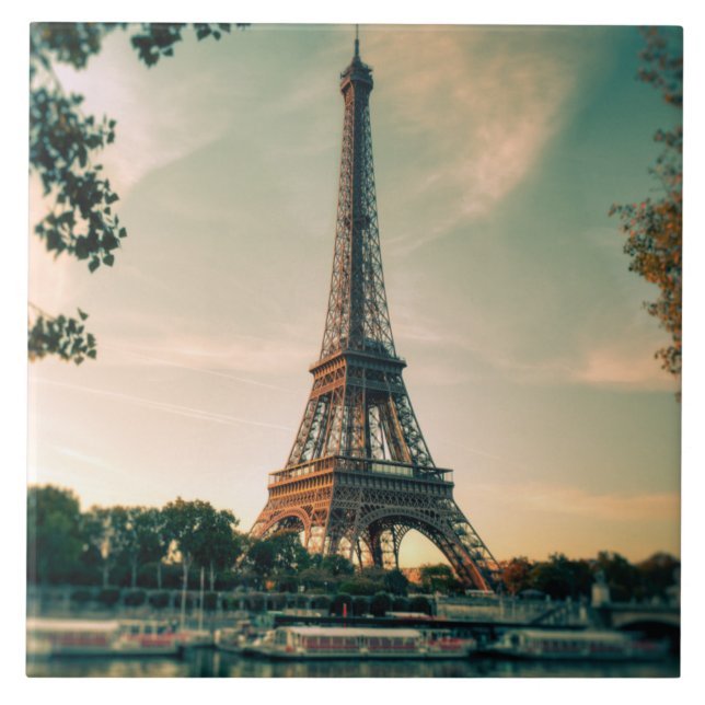 Travesseiro decorativo da torre Eiffel (Frente)