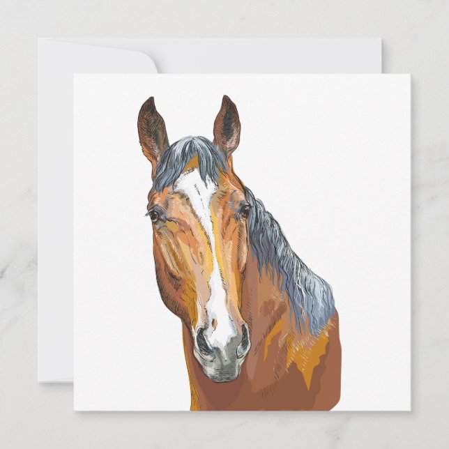 Travesseiro decorativo de cavalo da baía de tração (Frente)