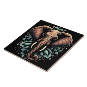 Travesseiro decorativo de elefante de madrugada fl