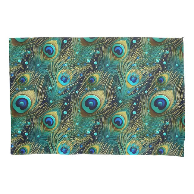 Travesseiro decorativo de Paixão de Peacock (Frente)