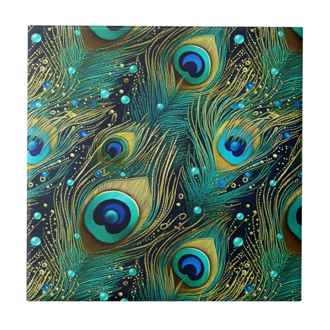 Travesseiro decorativo de Paixão de Peacock (Frente)