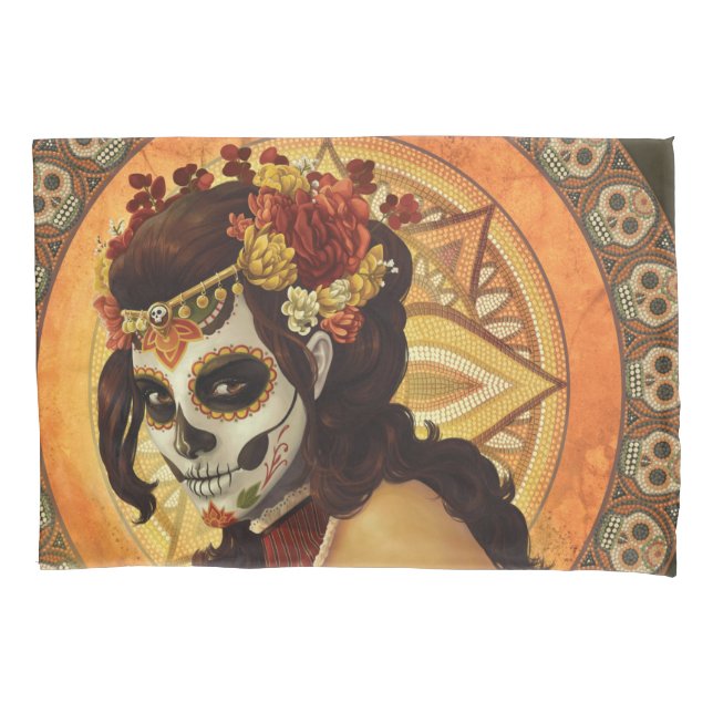 Travesseiro decorativo Dia De Los Muertos (Frente)