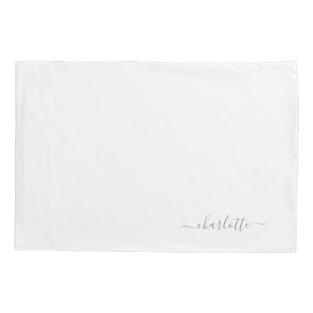 Travesseiro Dourado personalizado (Verso)