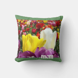 Travesseiro MOM Tulipas Flores Festival Almofadas 