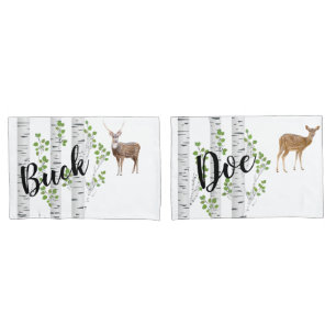 Travesseiro Personalizado Capas Deer Doe Buck Wood
