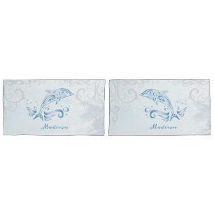 Travesseiro Personalizado de Golfinho Azul