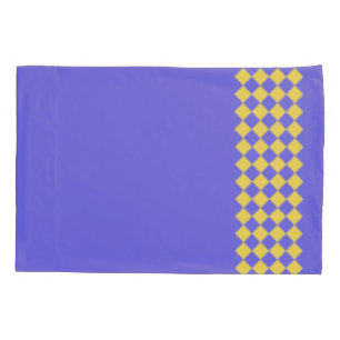 Travesseiro Reversível de Cinza Amarelo Azul
