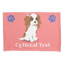 Travesseiro Rosa Blenheim Cavalier King Charles Sp