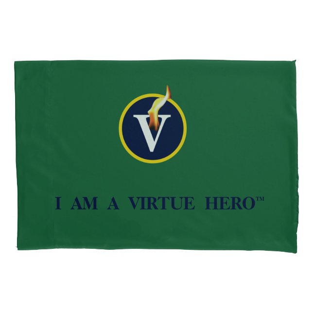 Travesseiro VIRTUE HEROES - Verde (Frente)