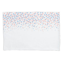 Travesseiros azuis de serenidade com pontos quebra