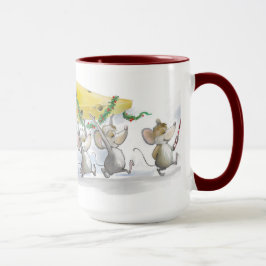 Trazendo A Caneca De Queijo De Natal