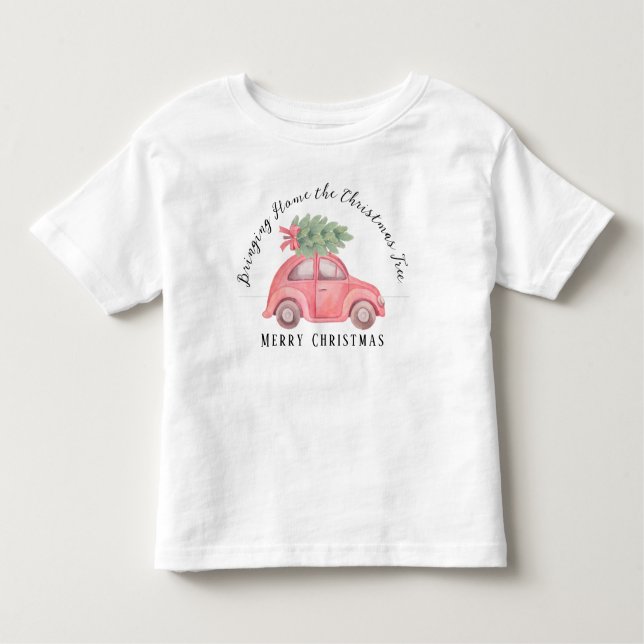 Trazendo Para Casa A Camisa De Natal Toddler T-Shi (Frente)