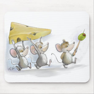 Trazer no queijo (com azeitonas) Mousepad