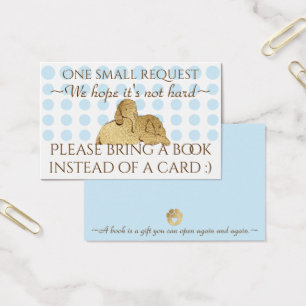 TrazerABook Inserir Cartão Azul Elefante Dourado