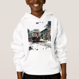 TRC Neon Streetcar em stn Kids Pullover Hoodie
