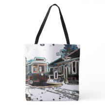 TRC Neon Streetcar no stn Large Shoulder Bolsa