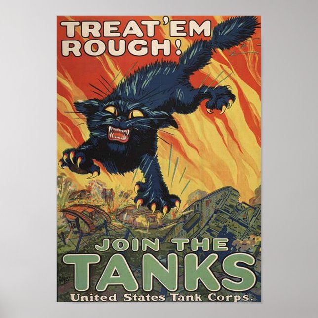 Treat Em Rough-1918 poster (Frente)