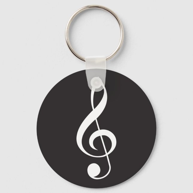 Treble Clef Music Chaveiro Gift (Frente)