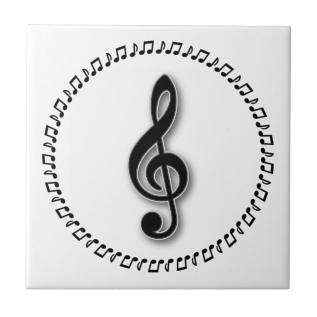 Treble Clef Music Note Design (Frente)